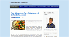 Desktop Screenshot of comidasparadiabeticos.net