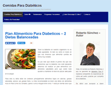 Tablet Screenshot of comidasparadiabeticos.net